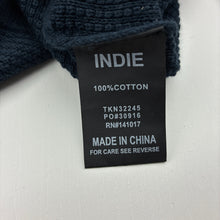 Load image into Gallery viewer, Boys Indie, navy cotton knit sweater, EUC, size 4,  