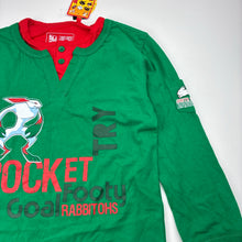 Load image into Gallery viewer, Boys NRL Mascots, Souths Rabbitohs cotton long sleeve top, NEW, size 5,  