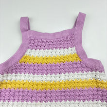Load image into Gallery viewer, Girls Target, striped knitted cotton top, wash fade, FUC, size 5,  