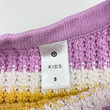 Load image into Gallery viewer, Girls Target, striped knitted cotton top, wash fade, FUC, size 5,  