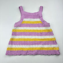 Load image into Gallery viewer, Girls Target, striped knitted cotton top, wash fade, FUC, size 5,  