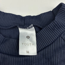 Load image into Gallery viewer, Girls Target, navy long sleeve rashie swim top, GUC, size 16,  