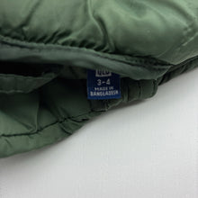 Load image into Gallery viewer, Unisex Uniqlo, khaki puffer jacket / coat, GUC, size 3-4,  