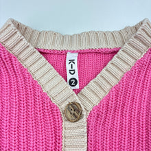 Load image into Gallery viewer, Girls KID, cotton knit cardigan, marks back right cuff, FUC, size 2,  