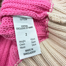 Load image into Gallery viewer, Girls KID, cotton knit cardigan, marks back right cuff, FUC, size 2,  