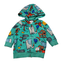 Load image into Gallery viewer, Unisex Jack &amp; Milly, fleece lined cotton zip hoodie sweater, light marks, FUC, size 1,  