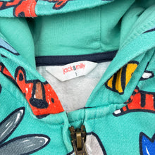 Load image into Gallery viewer, Unisex Jack &amp; Milly, fleece lined cotton zip hoodie sweater, light marks, FUC, size 1,  