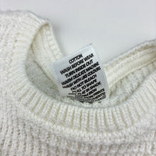Load image into Gallery viewer, Girls Target, white floral knit organic cotton sweater , EUC, size 1,  
