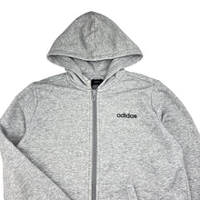 Load image into Gallery viewer, Unisex Adidas, grey marle zip hoodie sweater, light marks, FUC, size 10-11,  