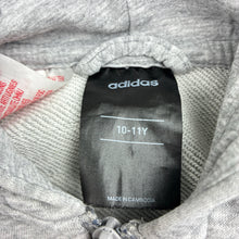 Load image into Gallery viewer, Unisex Adidas, grey marle zip hoodie sweater, light marks, FUC, size 10-11,  