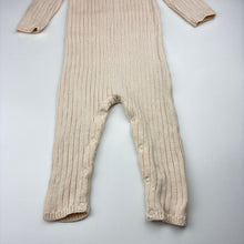 Load image into Gallery viewer, Unisex MIANN &amp; Co, cream knitted cotton romper, EUC, size 1,  