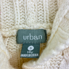 Load image into Gallery viewer, Girls Urban, chunky cable knit hooded cardigan / sweater, GUC, size 14,  