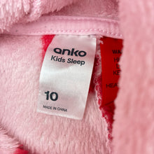 Load image into Gallery viewer, Girls Anko, fleece sleepsuit / all-in-one pyjamas, GUC, size 10,  