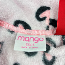 Load image into Gallery viewer, Girls Mango, fleece dressing gown / bath robe, FUC, size 5,  
