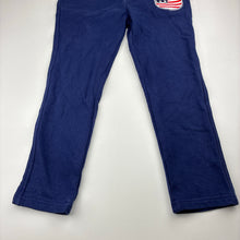 Load image into Gallery viewer, Boys Original Design, navy cotton casual pants, elasticated, Inside leg: 46cm, GUC, size 6,  