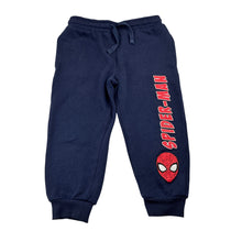 Load image into Gallery viewer, Boys Marvel, Spider-Man fleece lined track pants, Inside leg: 31.5cm, FUC, size 3,  