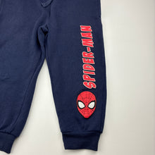 Load image into Gallery viewer, Boys Marvel, Spider-Man fleece lined track pants, Inside leg: 31.5cm, FUC, size 3,  