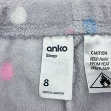 Load image into Gallery viewer, Girls Anko, fleece pyjama pants / bottoms, EUC, size 8,  