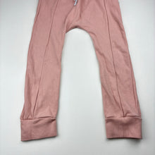 Load image into Gallery viewer, Girls Basic Label Co, pink stretch cotton casual pants, elasticated, FUC, size 7,  