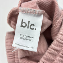 Load image into Gallery viewer, Girls Basic Label Co, pink stretch cotton casual pants, elasticated, FUC, size 7,  
