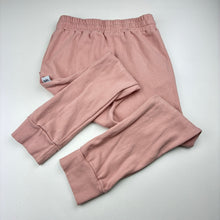 Load image into Gallery viewer, Girls Basic Label Co, pink stretch cotton casual pants, elasticated, FUC, size 7,  