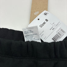 Load image into Gallery viewer, Unisex Anko, black fleece lined track pants, Inside leg: 50cm, NEW, size 8,  