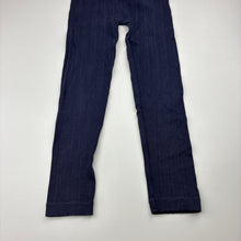 Load image into Gallery viewer, Girls Anko, navy ribbed leggings, wash fade, FUC, size 5,  