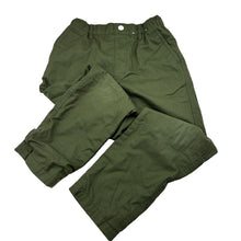 Load image into Gallery viewer, Boys Uniqlo, khaki fleece lined pants, adjustable, Inside leg: 42cm, GUC, size 5-6,  