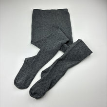 Load image into Gallery viewer, Girls H&amp;M, grey stretchy winter tights / stockings, EUC, size 7-8,  