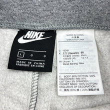 Load image into Gallery viewer, Unisex Nike, fleece lined track pants, elasticated, Inside leg: 63.5cm, GUC, size 12-13,  