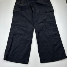 Load image into Gallery viewer, Unisex Target, black lightweight cargo pants, elasticated, Inside leg: 61cm, EUC, size 9,  