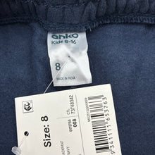 Load image into Gallery viewer, Unisex Anko, navy fleece lined track pants, Inside leg: 53cm, EUC, size 8,  