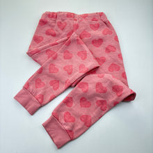 Load image into Gallery viewer, Girls KID, pink fleece lined track pants, Inside leg: 50cm, EUC, size 6,  