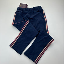 Load image into Gallery viewer, Girls Sergent Major, fleece lined lightweight track pants, Inside leg: 38cm, NEW, size 3,  