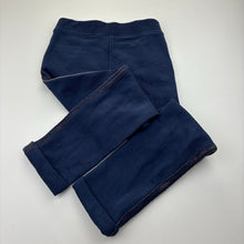 Load image into Gallery viewer, Girls Du Pareil Au Meme, navy fleece lined track pants, Inside leg: 45.5cm, GUC, size 6,  