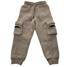 Load image into Gallery viewer, Boys ST.SOHL, fleece lined cargo pants, discolouration back bottom, Inside leg: 37cm, FUC, size 4,  