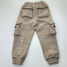 Load image into Gallery viewer, Boys ST.SOHL, fleece lined cargo pants, discolouration back bottom, Inside leg: 37cm, FUC, size 4,  