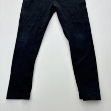 Load image into Gallery viewer, Girls KID, black stretchy leggings, Inside leg: 34cm, EUC, size 4,  