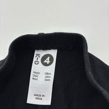 Load image into Gallery viewer, Girls KID, black stretchy leggings, Inside leg: 34cm, EUC, size 4,  