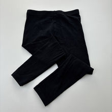 Load image into Gallery viewer, Girls KID, black stretchy leggings, Inside leg: 34cm, EUC, size 4,  