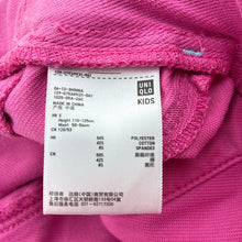 Load image into Gallery viewer, Girls Uniqlo, pink casual pants, elasticated, Inside leg: 50cm, EUC, size 5-6,  