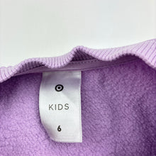 Load image into Gallery viewer, Girls Target, fleece lined sweater / jumper, light marks cuffs, FUC, size 6,  