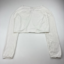 Load image into Gallery viewer, Girls Sophia by Minihaha, knitted cotton bolero cardigan, small marks on sleeves, FUC, size 10,  