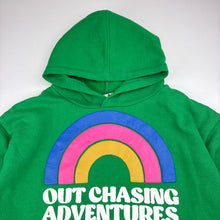 Load image into Gallery viewer, Girls Cotton On, green fleece lined hoodie sweater, GUC, size 9-10,  