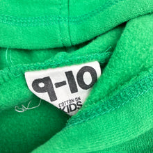 Load image into Gallery viewer, Girls Cotton On, green fleece lined hoodie sweater, GUC, size 9-10,  