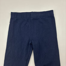 Load image into Gallery viewer, Girls Target, navy stretchy leggings, Inside leg: 33cm, GUC, size 3,  