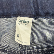 Load image into Gallery viewer, Unisex Anko, dark denim jeans, adjustable, Inside leg: 42.5cm, GUC, size 6,  