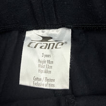 Load image into Gallery viewer, Girls Crane, black stretchy pants, elasticated, Inside leg: 40cm, EUC, size 3,  