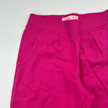 Load image into Gallery viewer, Girls Baleno Junior, pink cropped pants, elasticated, Inside leg: 33cm, EUC, size 8-9,  