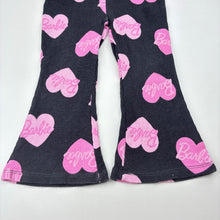 Load image into Gallery viewer, Girls Barbie, ribbed bootcut leggings, elasticated, FUC, size 2,  